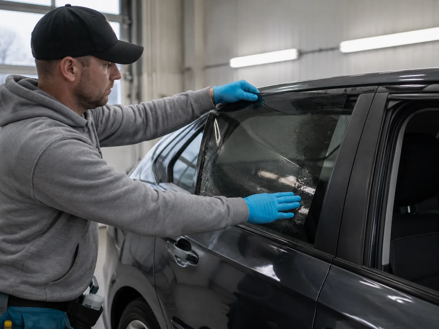Illustrative automotive window tinting