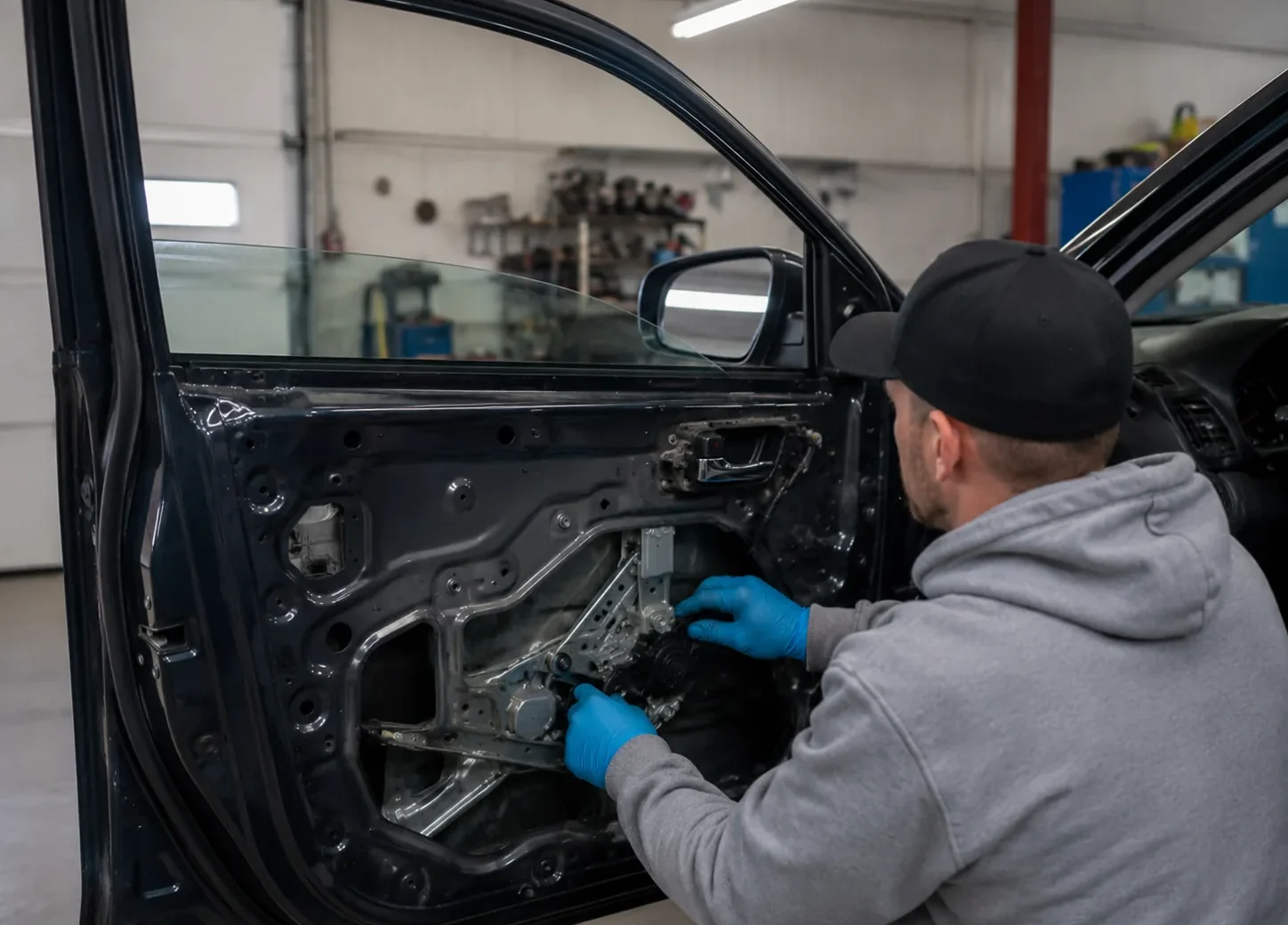 Illustrative view of power window repair