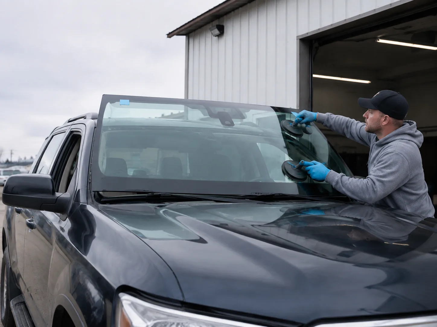 Illustrative windshield replacement