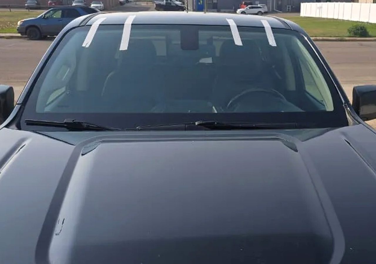 Tony’s windshield glass work